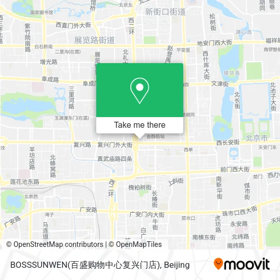 BOSSSUNWEN(百盛购物中心复兴门店) map