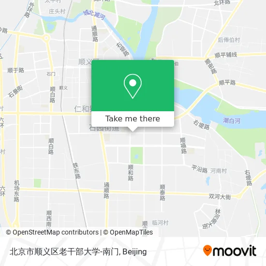 北京市顺义区老干部大学-南门 map