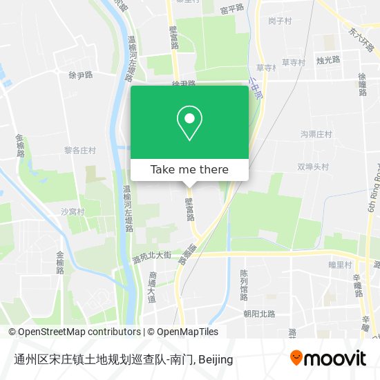 通州区宋庄镇土地规划巡查队-南门 map