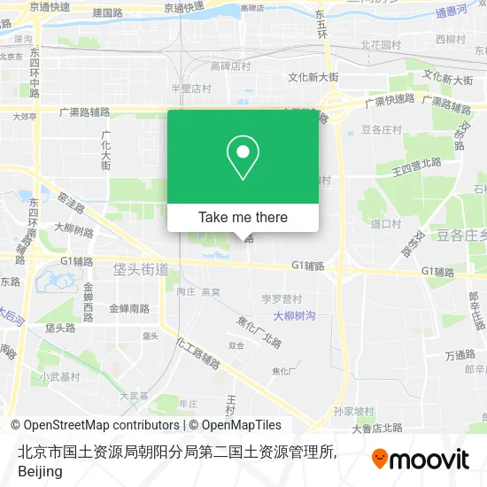 北京市国土资源局朝阳分局第二国土资源管理所 map