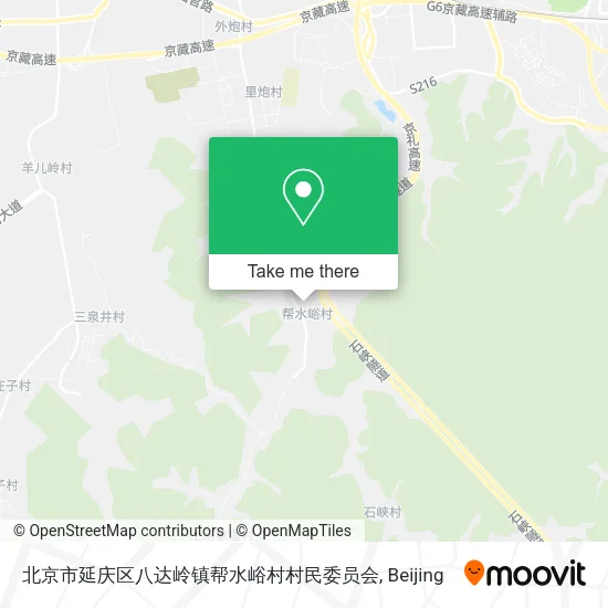 北京市延庆区八达岭镇帮水峪村村民委员会 map