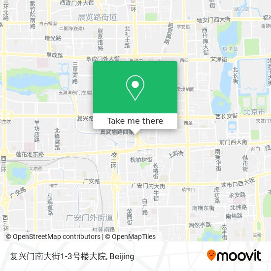复兴门南大街1-3号楼大院 map