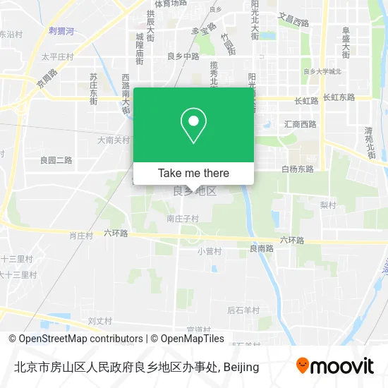 北京市房山区人民政府良乡地区办事处 map