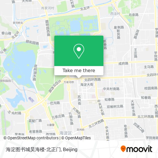 海淀图书城昊海楼-北正门 map
