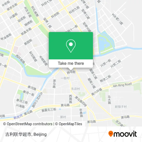 吉利联华超市 map