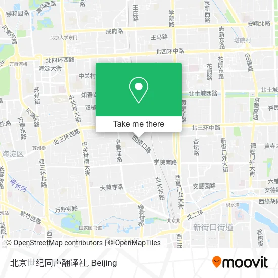 北京世纪同声翻译社 map