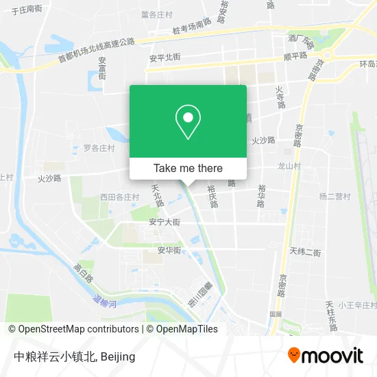 中粮祥云小镇北 map