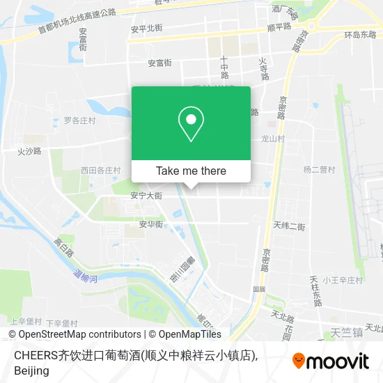 CHEERS齐饮进口葡萄酒(顺义中粮祥云小镇店) map