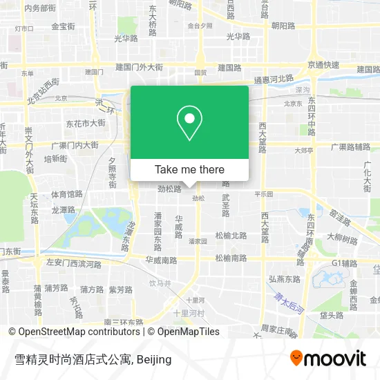 雪精灵时尚酒店式公寓 map