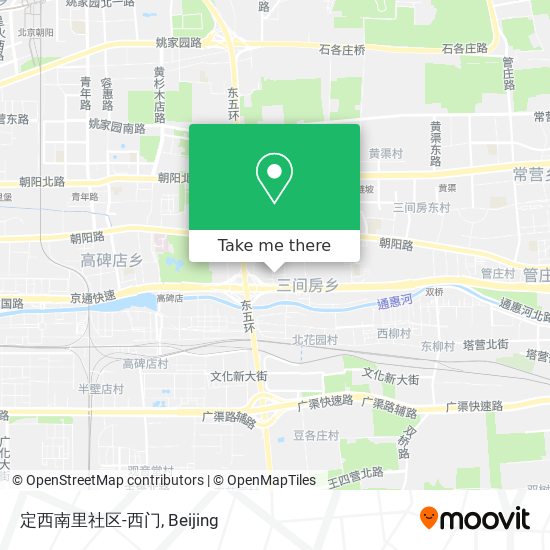 定西南里社区-西门 map