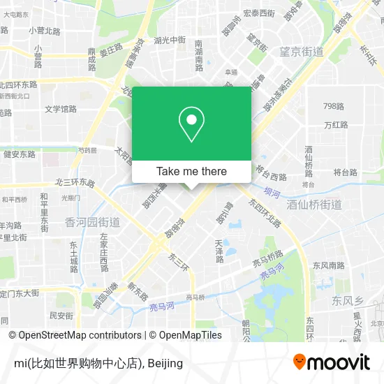 mi(比如世界购物中心店) map