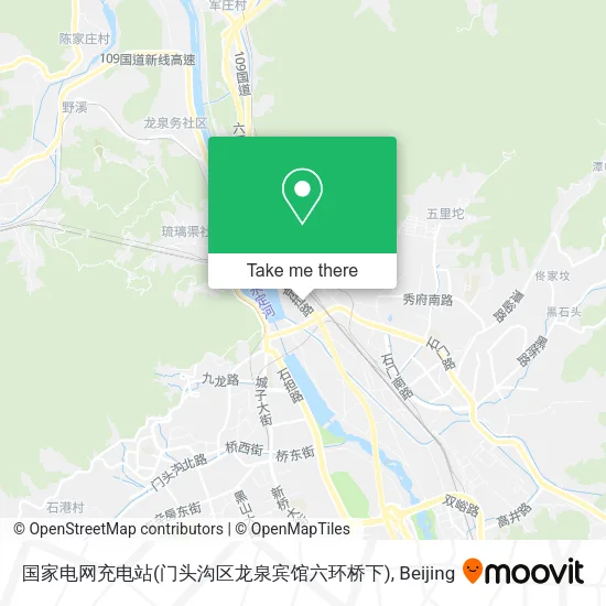 国家电网充电站(门头沟区龙泉宾馆六环桥下) map