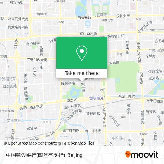 中国建设银行(陶然亭支行) map