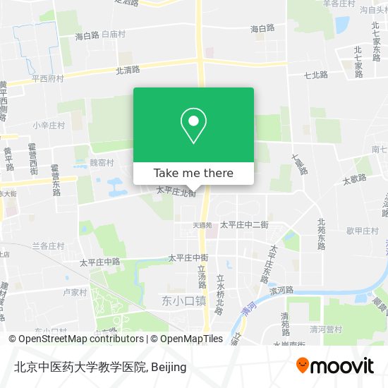 北京中医药大学教学医院 map