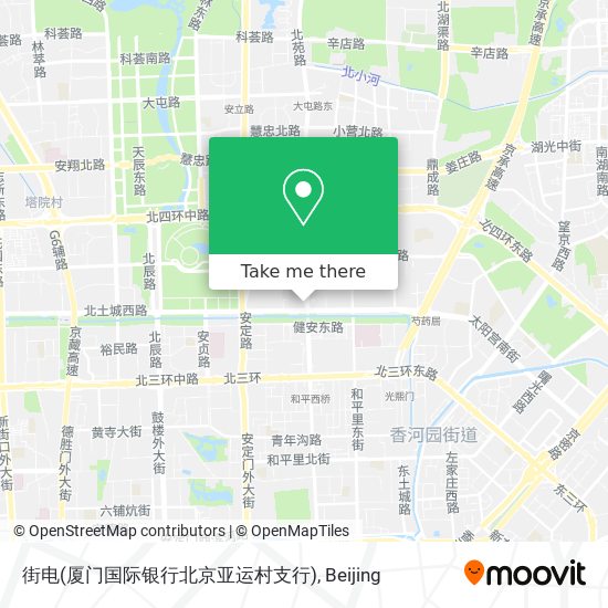 街电(厦门国际银行北京亚运村支行) map