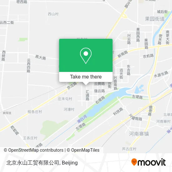北京永山工贸有限公司 map