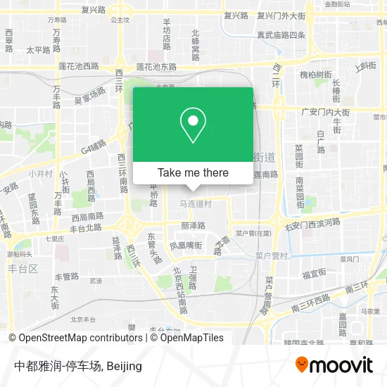 中都雅润-停车场 map