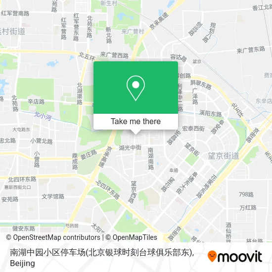 南湖中园小区停车场(北京银球时刻台球俱乐部东) map