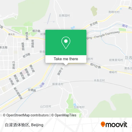 自灌酒体验区 map