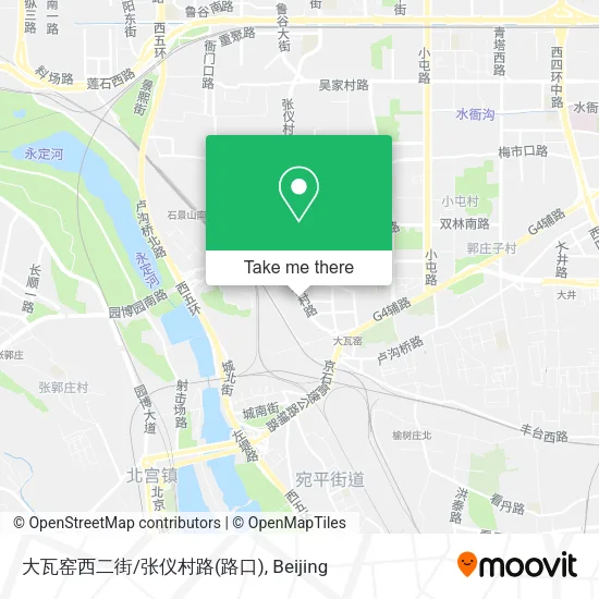 大瓦窑西二街/张仪村路(路口) map