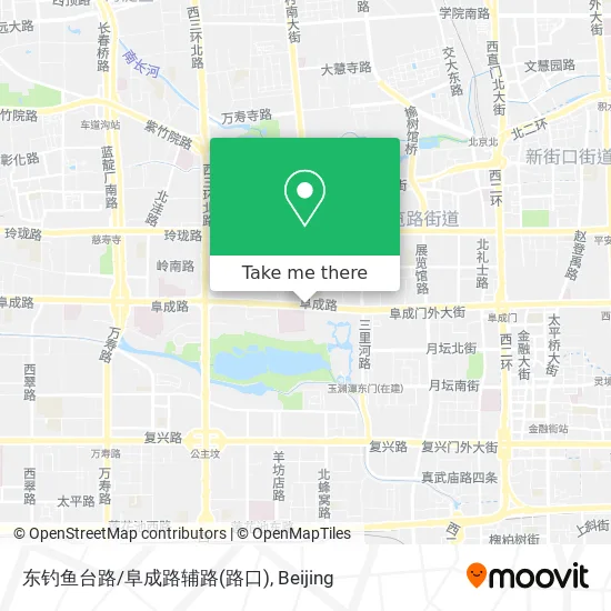 东钓鱼台路/阜成路辅路(路口) map