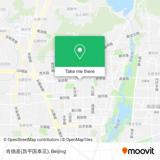 肯德基(昌平国泰店) map