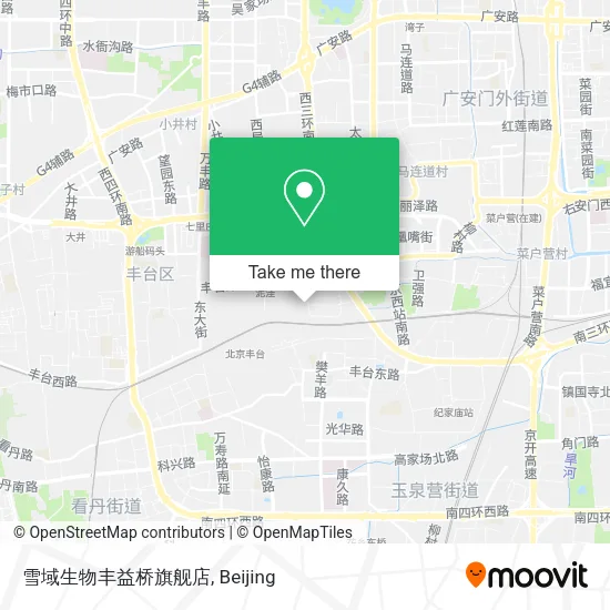 雪域生物丰益桥旗舰店 map