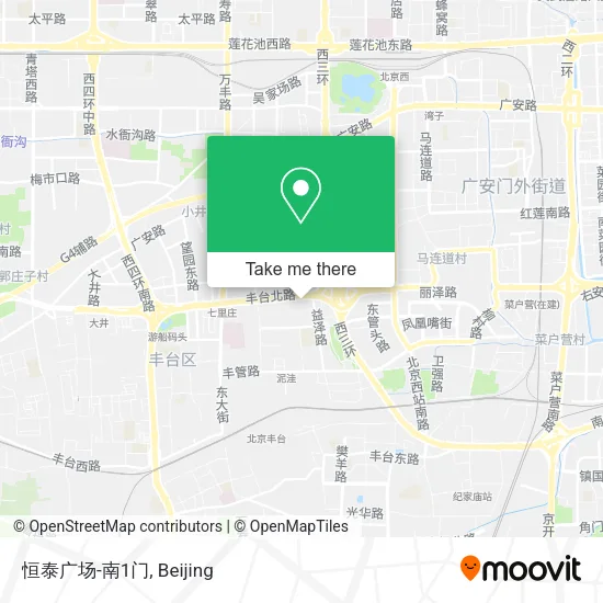 恒泰广场-南1门 map