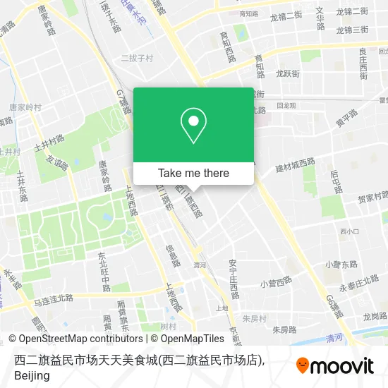 西二旗益民市场天天美食城(西二旗益民市场店) map