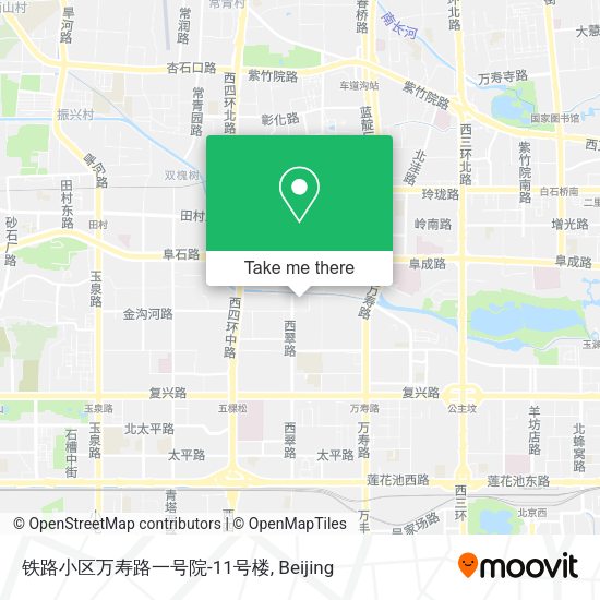 铁路小区万寿路一号院-11号楼 map