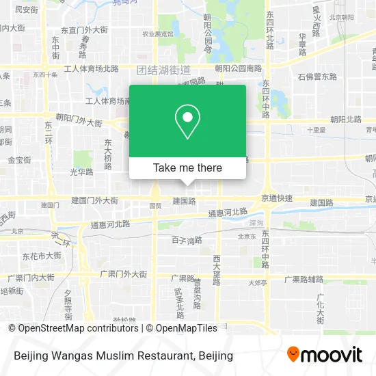 Beijing Wangas Muslim Restaurant map