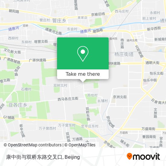 康中街与双桥东路交叉口 map