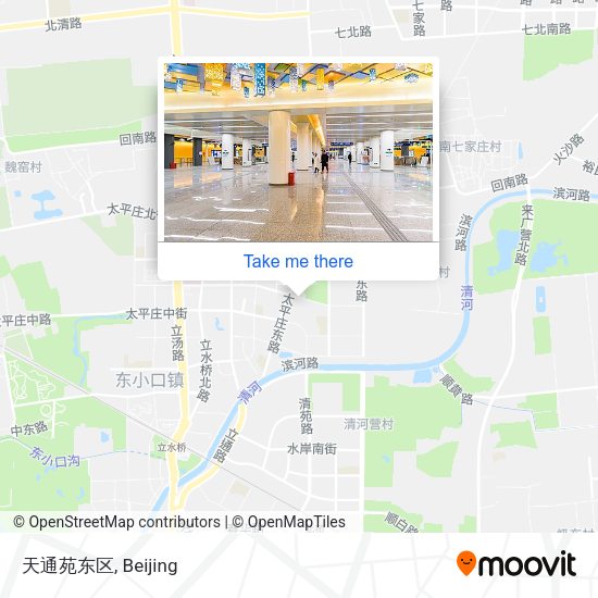 天通苑东区 map
