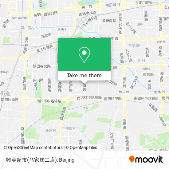 物美超市(马家堡二店) map