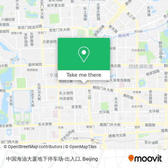 中国海油大厦地下停车场-出入口 map