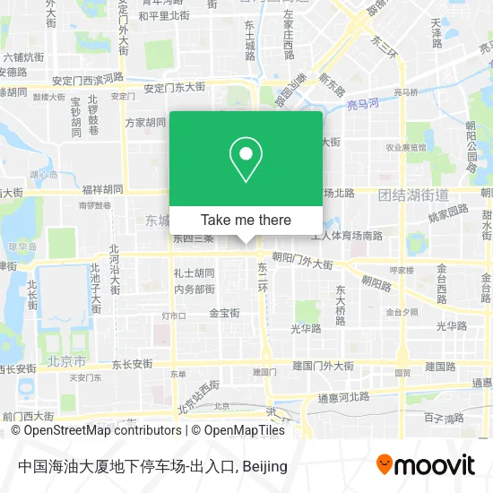 中国海油大厦地下停车场-出入口 map