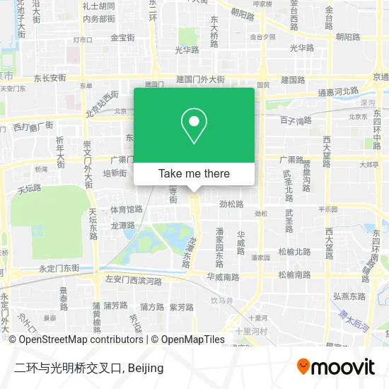 二环与光明桥交叉口 map
