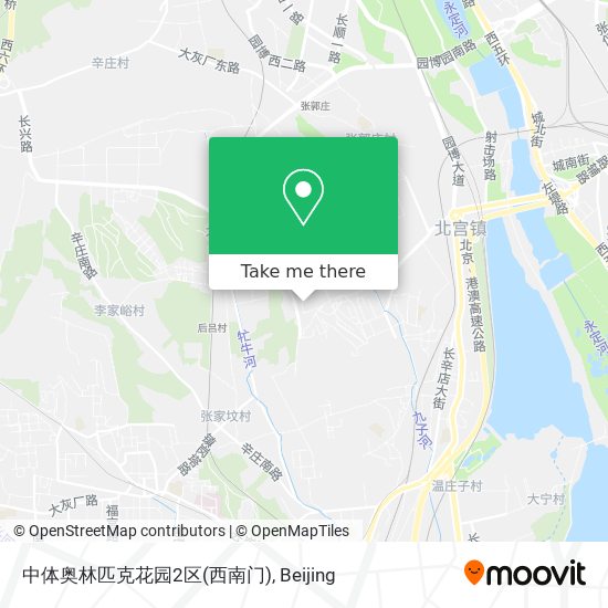 中体奥林匹克花园2区(西南门) map