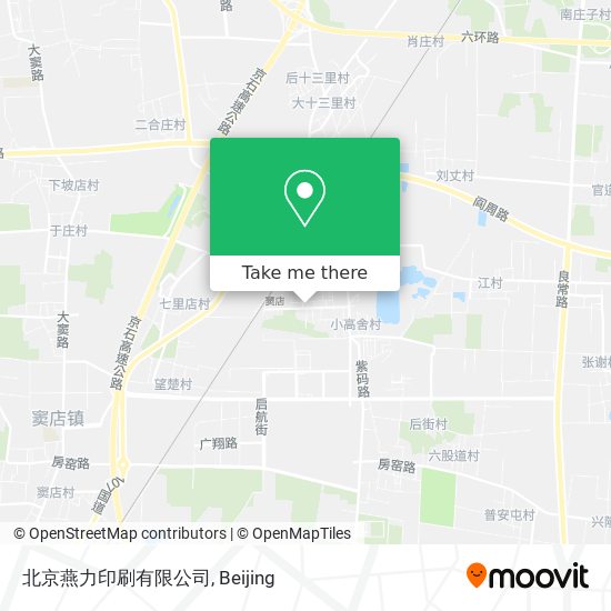 北京燕力印刷有限公司 map