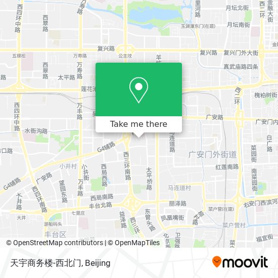 天宇商务楼-西北门 map
