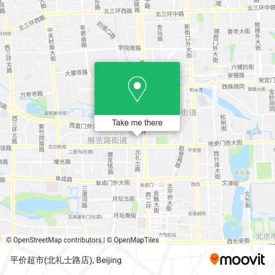 平价超市(北礼士路店) map