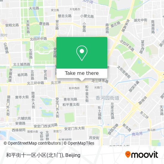 和平街十一区小区(北1门) map