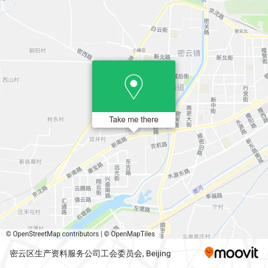 密云区生产资料服务公司工会委员会 map
