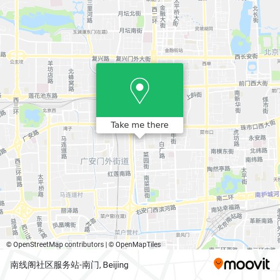 南线阁社区服务站-南门 map