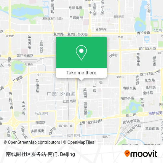 南线阁社区服务站-南门 map