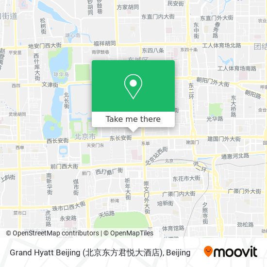 Grand Hyatt Beijing (北京东方君悦大酒店) map