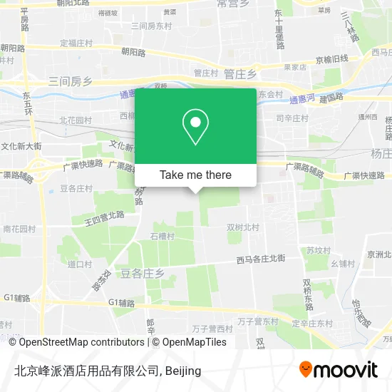 北京峰派酒店用品有限公司 map