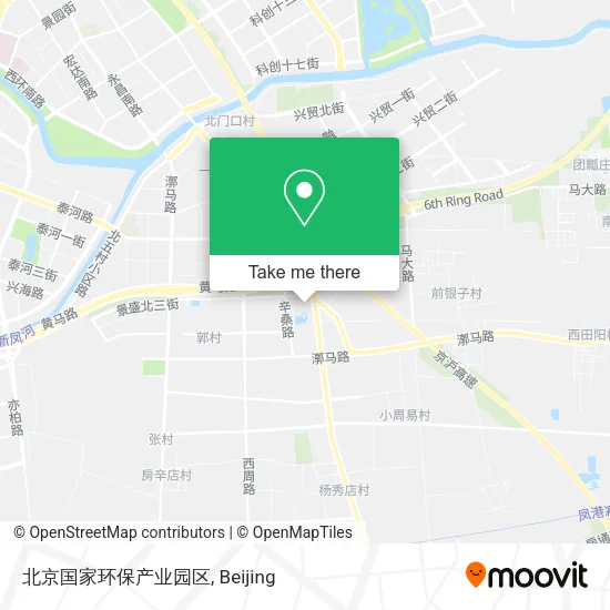 北京国家环保产业园区 map