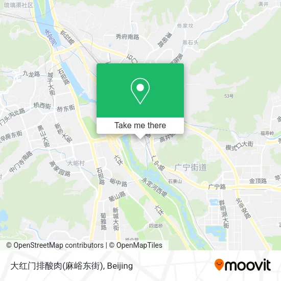 大红门排酸肉(麻峪东街) map