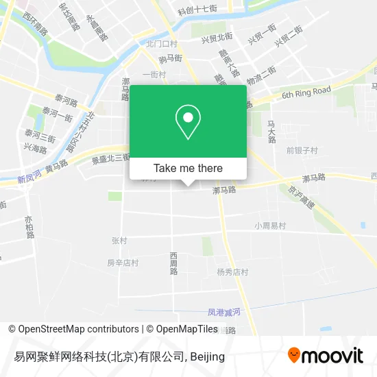 易网聚鲜网络科技(北京)有限公司 map